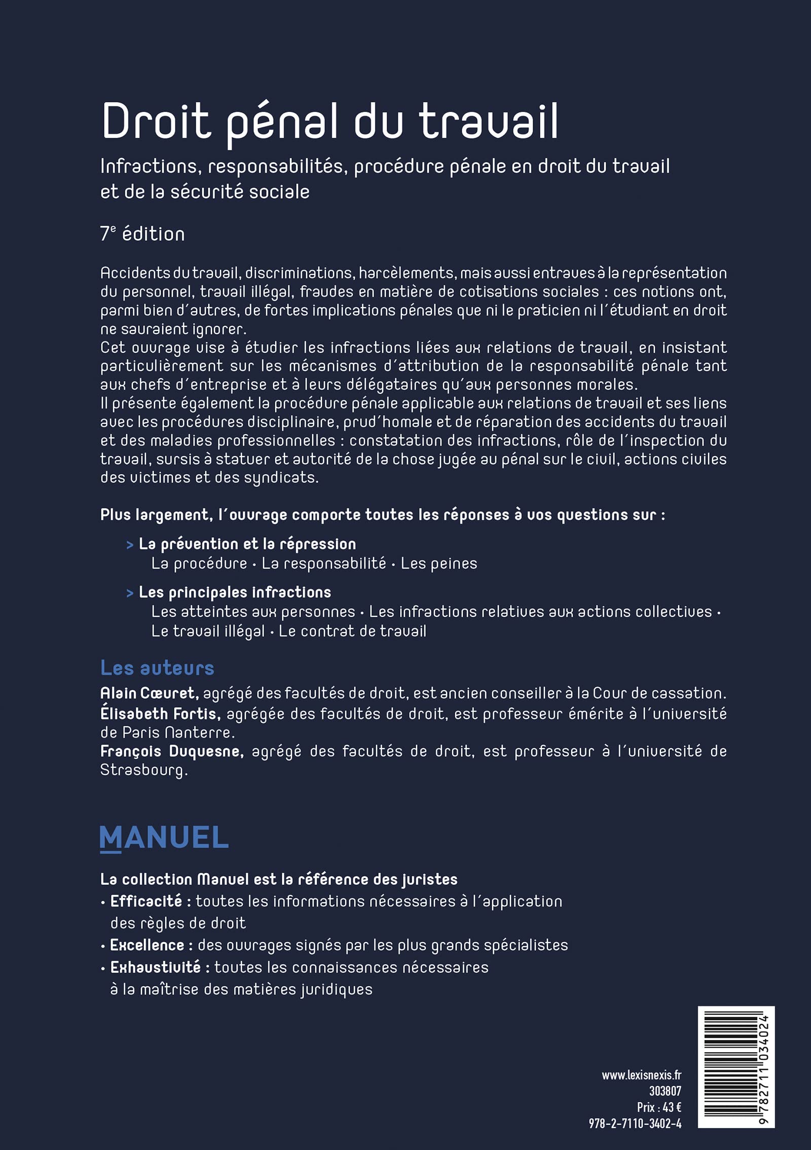 droit penal du travail