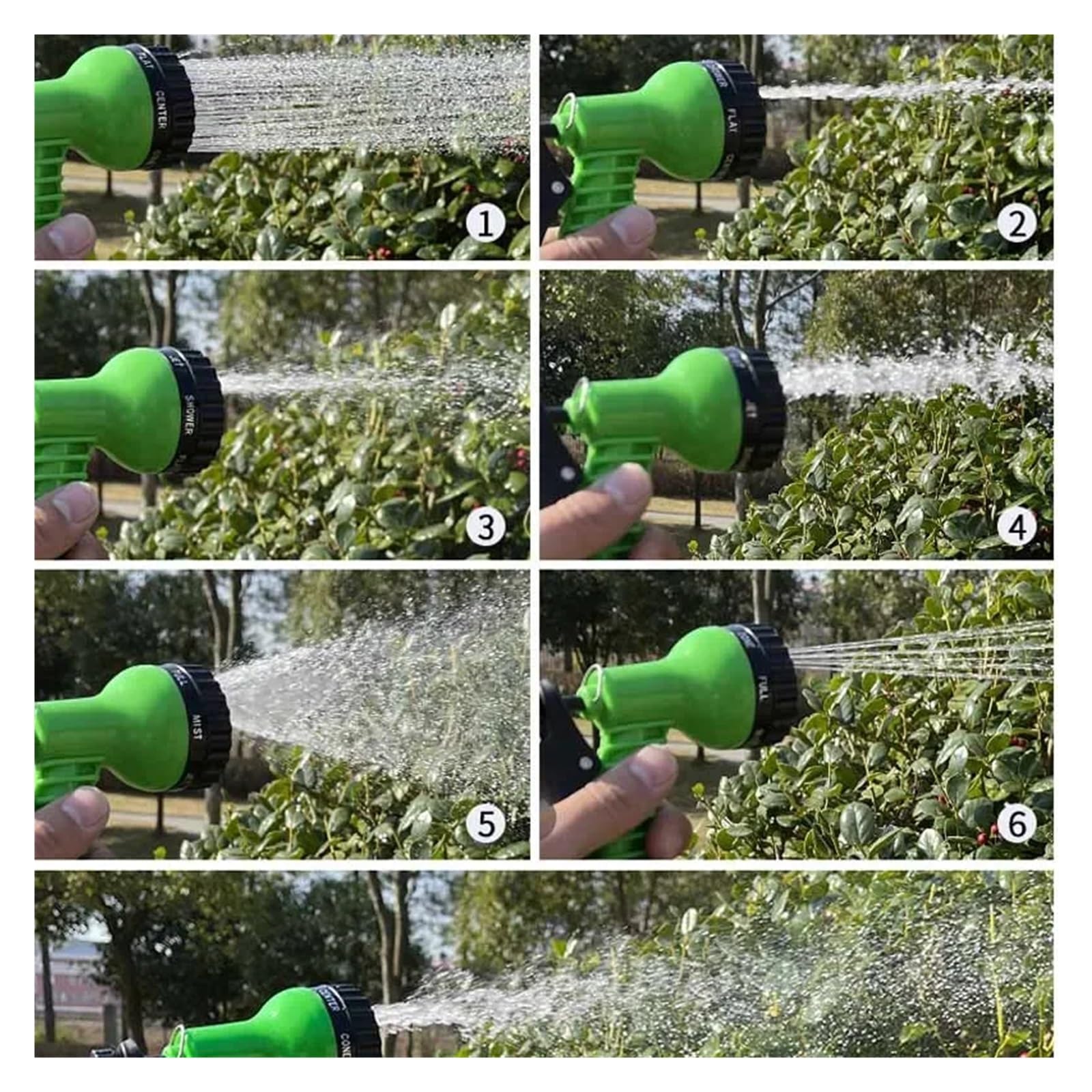 Juego de mangueras de jardín extensibles Pulverizador de pistola de agua multifunción, mangueras for jardín doméstico, manguera mágica expandible de alta presión, tubo de lavado de coche, manguera de