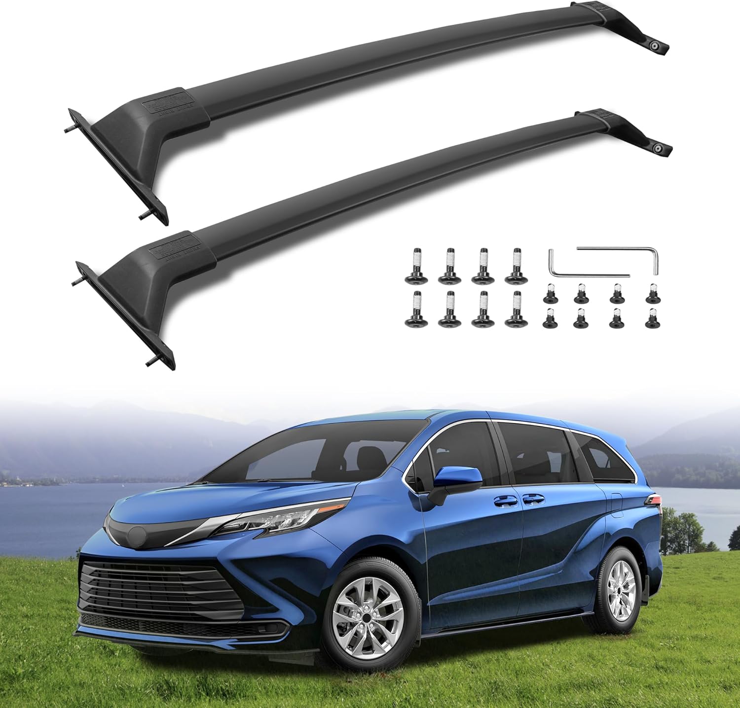 MOSTPLUS Roof Rack Cross Bar Rail Compatible with 2021 2022