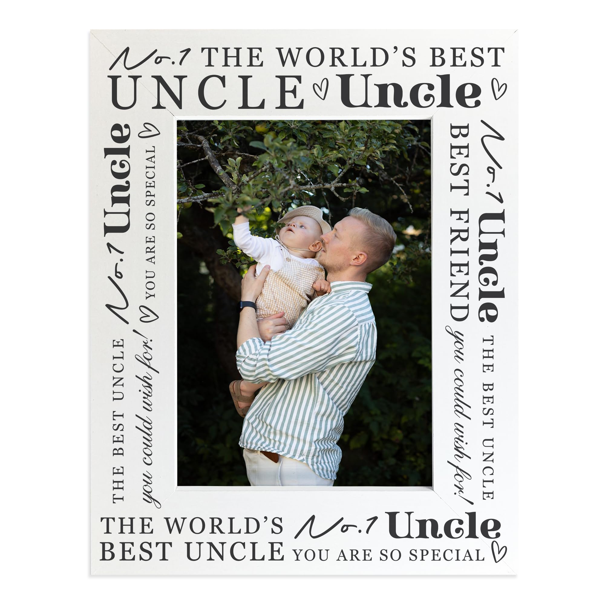 RED OCEAN Uncle Gifts, Birthday Gift, Uncle Photo Frame, Gifts for Uncle from Niece Nephew, Presents for Uncle on Christmas Fathers Day Keepsake