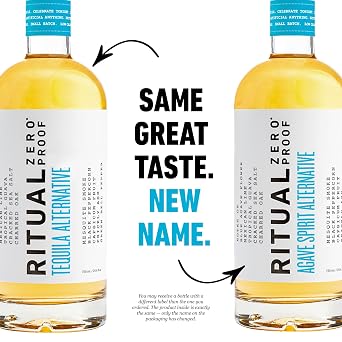 RITUAL ZERO PROOF Agave Spirit Alternative | Award-Winning Non-Alcoholic Spirit | 25.4 Fl Oz (750ml) | Zero Calories | Sustainably Made in USA | Make Delicious Alcohol Free Cocktails
