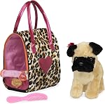 Pucci Pals Plush Husky Vet Care Carrier Playset, Ensemble de chiens farcis, Pet 8-piece en peluche, serti de stéthoscope, seringue, moulage, bandage, cône et os pour jouer de factices, 2+ Années