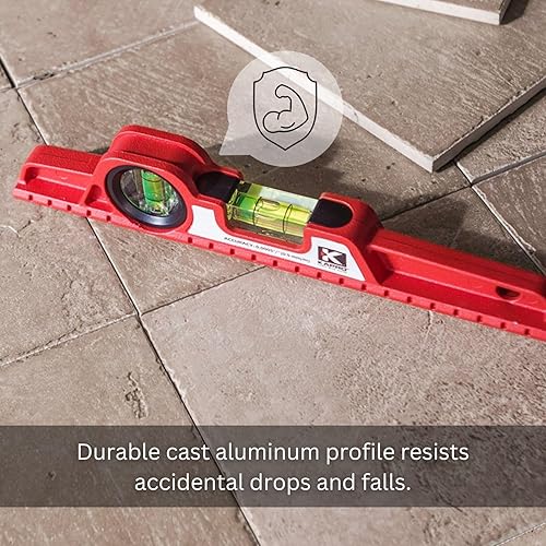 Miniatura 7 de Kapro - Juego de niveles de mampostería 985T y 724 - Niveles de 78" y 32" - No magnético - Cuenta con viales acrílicos calibrados a mano, sitio de