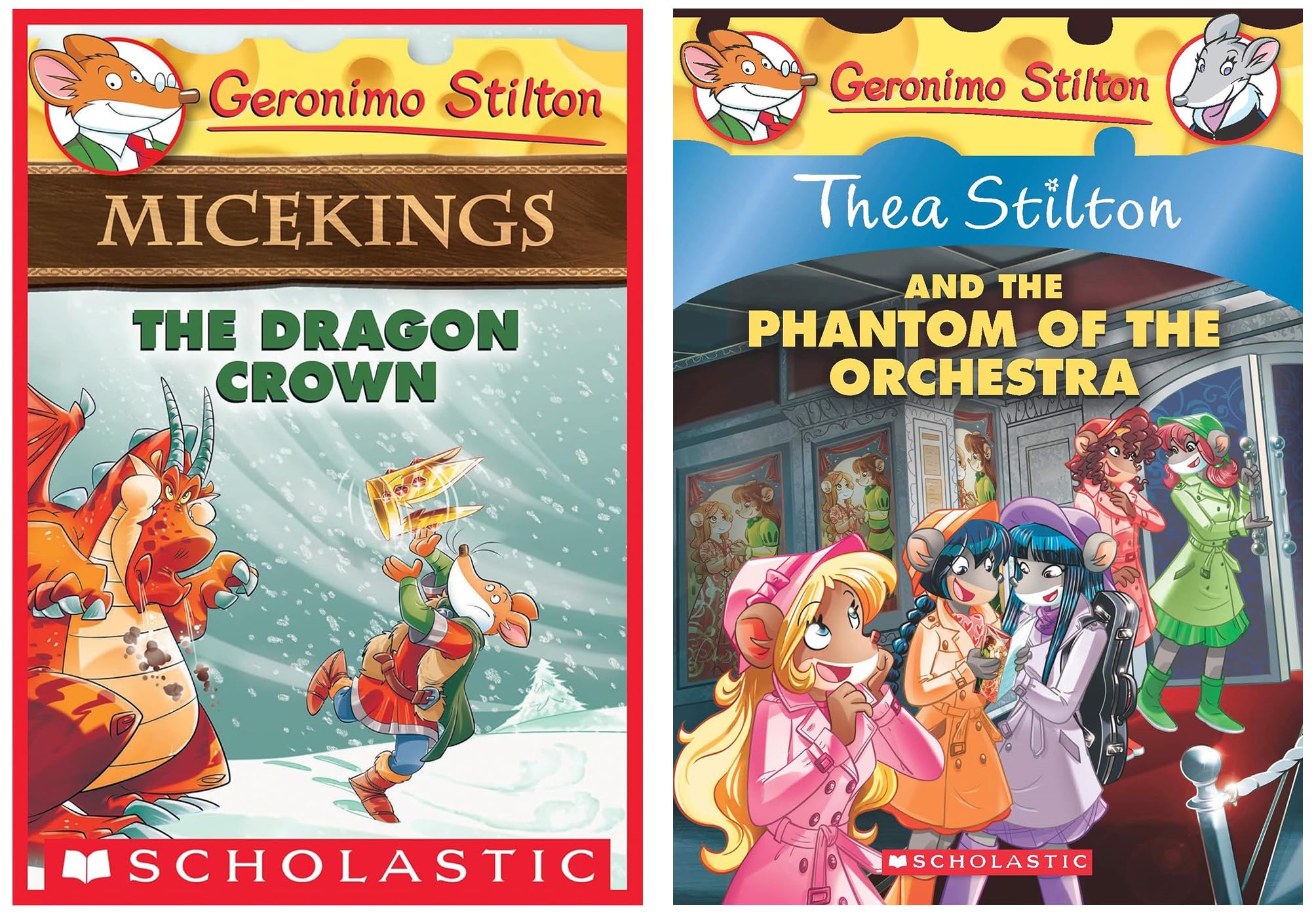 The Dragon Crown (Geronimo Stilton Micekings #7) & Thea Stilton#29 Thea Stilton and The Phantom of the Orchestra