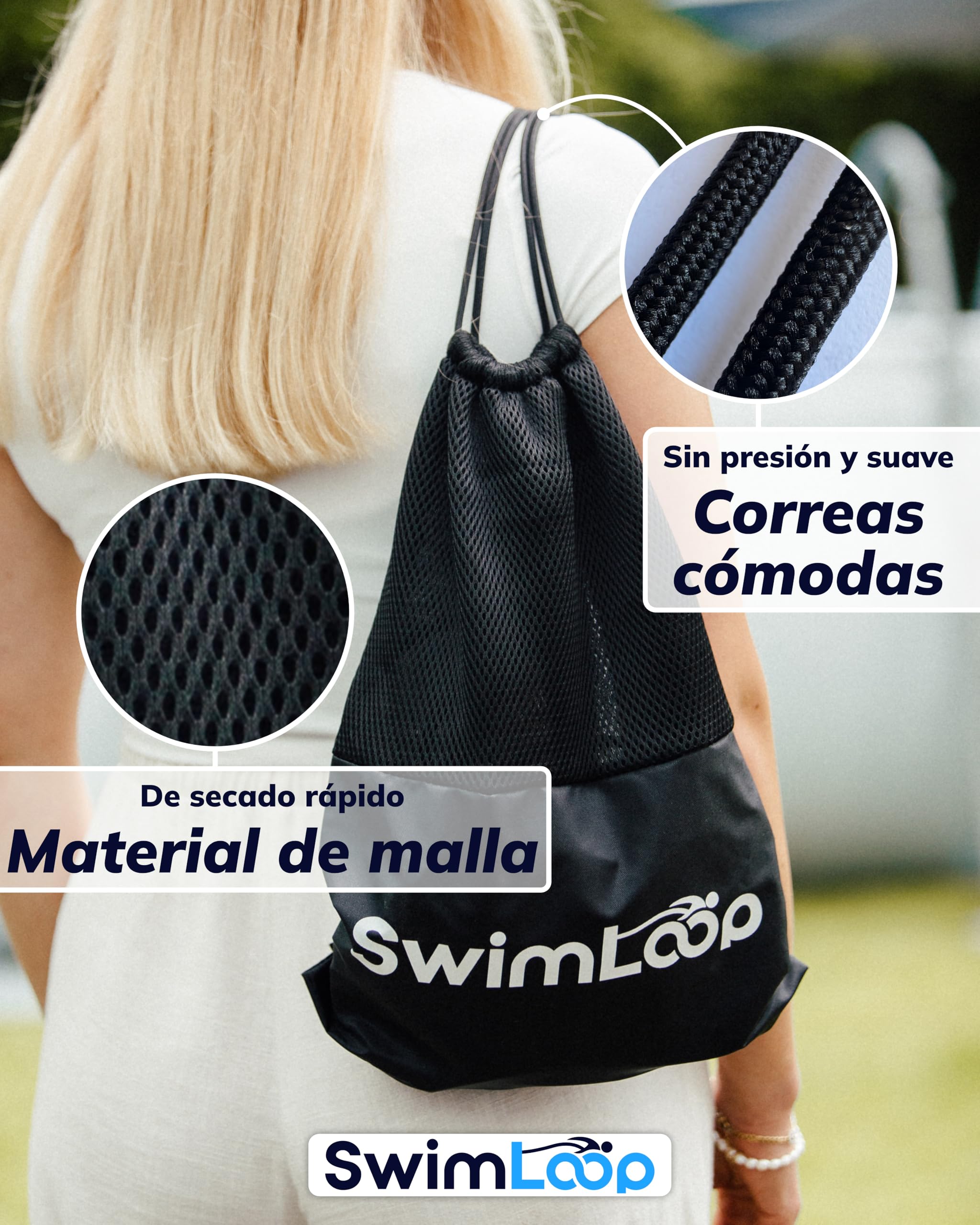 Cinturón de natación: entrenador de natación para el hogar, entrenamiento de resistencia, natación estacionaria, banda de natación como alternativa al sistema de contracorriente