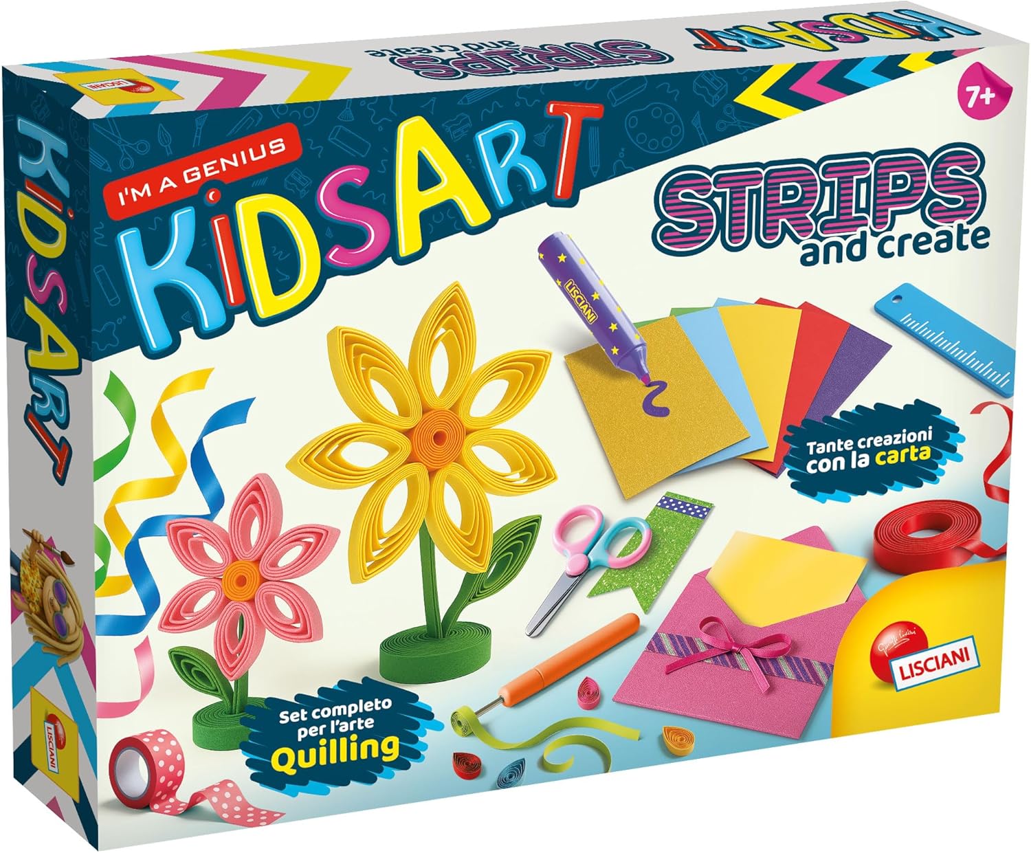 Lisciani Giochi- I'm a Genius Kids Art Strips And Create, 114153