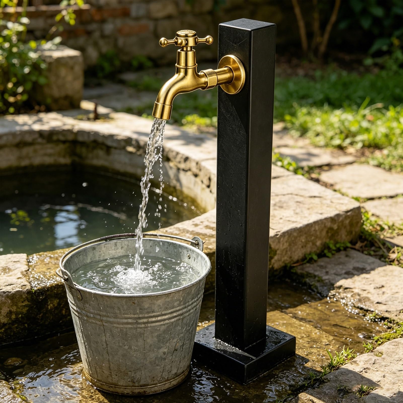 Gaommini Style 2 Outdoor Water Column Garden Water Tap, Antifreeze Hose Faucet Water Column With Spigot, Yard Hydrant Water Dispenser For Exterior Farm Backyard(,Height: 95Cm/37.4In)