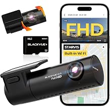 BlackVue DR590X Plus, Dual 1080P Dash Cam Front and Rear, STARVIS Sensor, Free 64GB Micro SD Card & Hardwire Cable Included, Dash Camera for Cars, 24H Parking Mode, Built-in Wi-Fi, GPS, App Control