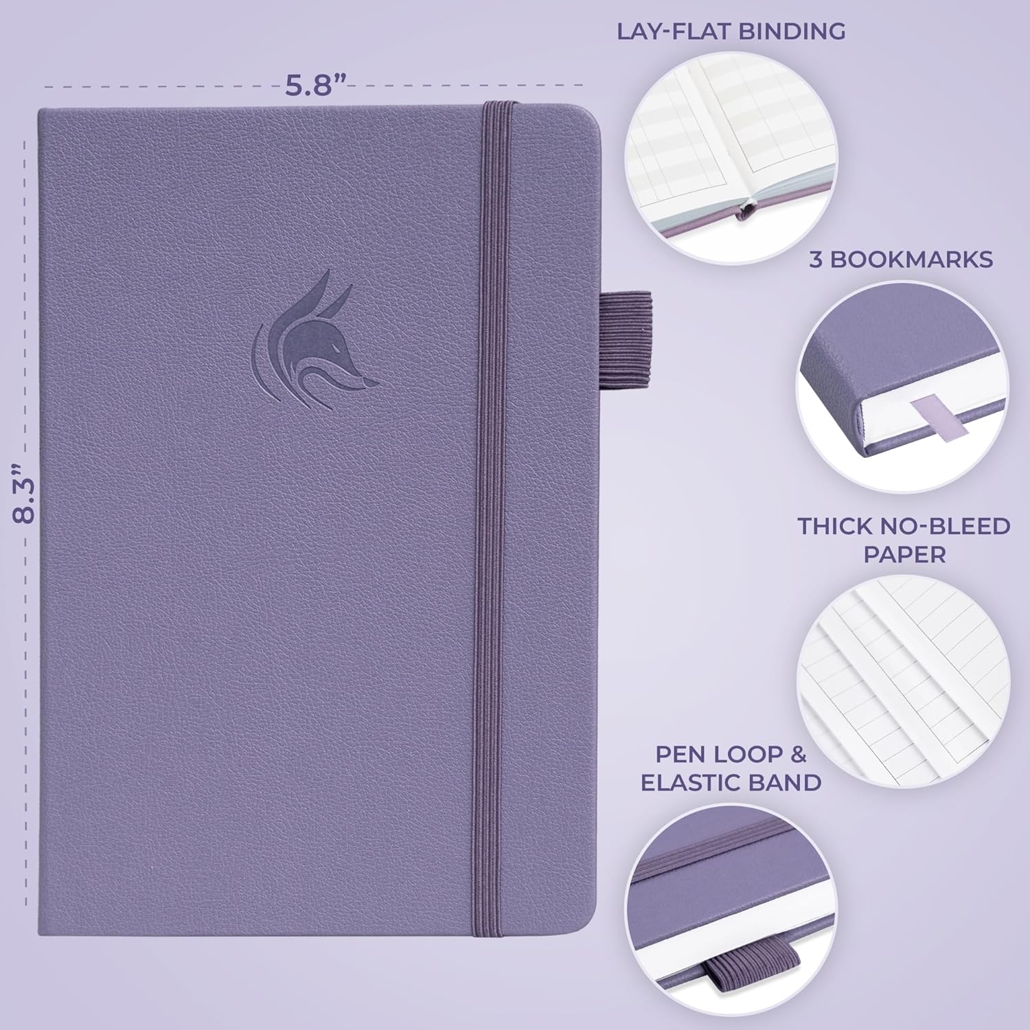 Clever Fox 5-Minute Daily Prayer Journal – Bible Study Journal for Women to Write In – Faith Based Gifts & Religious Accessories – Biblical Scripture Notes & Devotional Church Notebook (Lavender) - Image 2