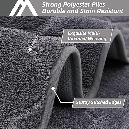 Miniatura 3 de COSY HOMEER Tapetes suaves de cocina para el frente del fregadero, alfombras y tapetes de cocina súper absorbentes, de 20 x 79 pulgadas, tapete de