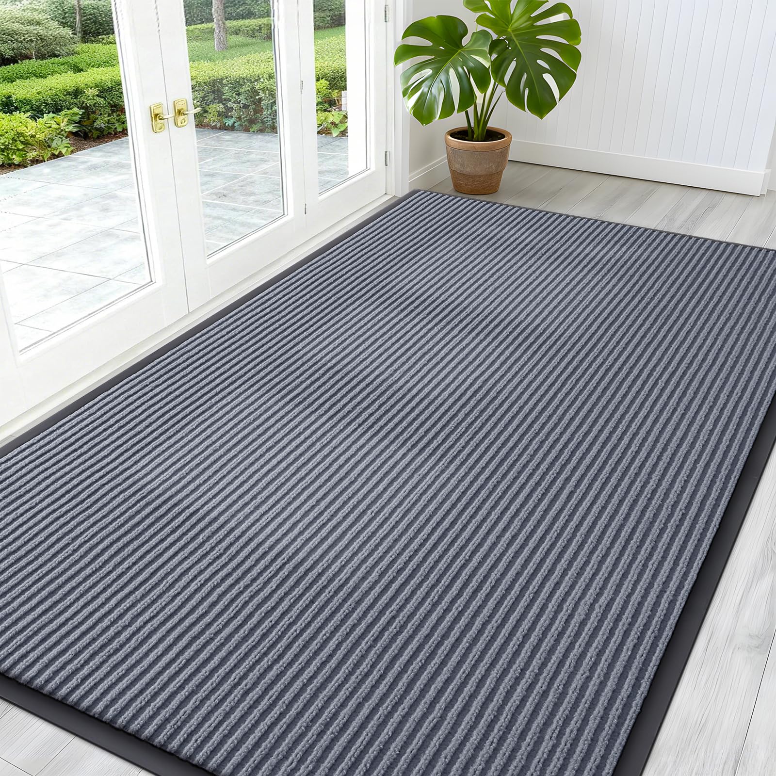 OLANLY Front Door Mat Indoor Outdoor Entrance, Waterproof Heavy Duty Doormat, Fade Resistant, Low Profile, Easy Clean Patio Porch Welcome Floor Mats for Entry, 29.5x17, Beige — view 79
