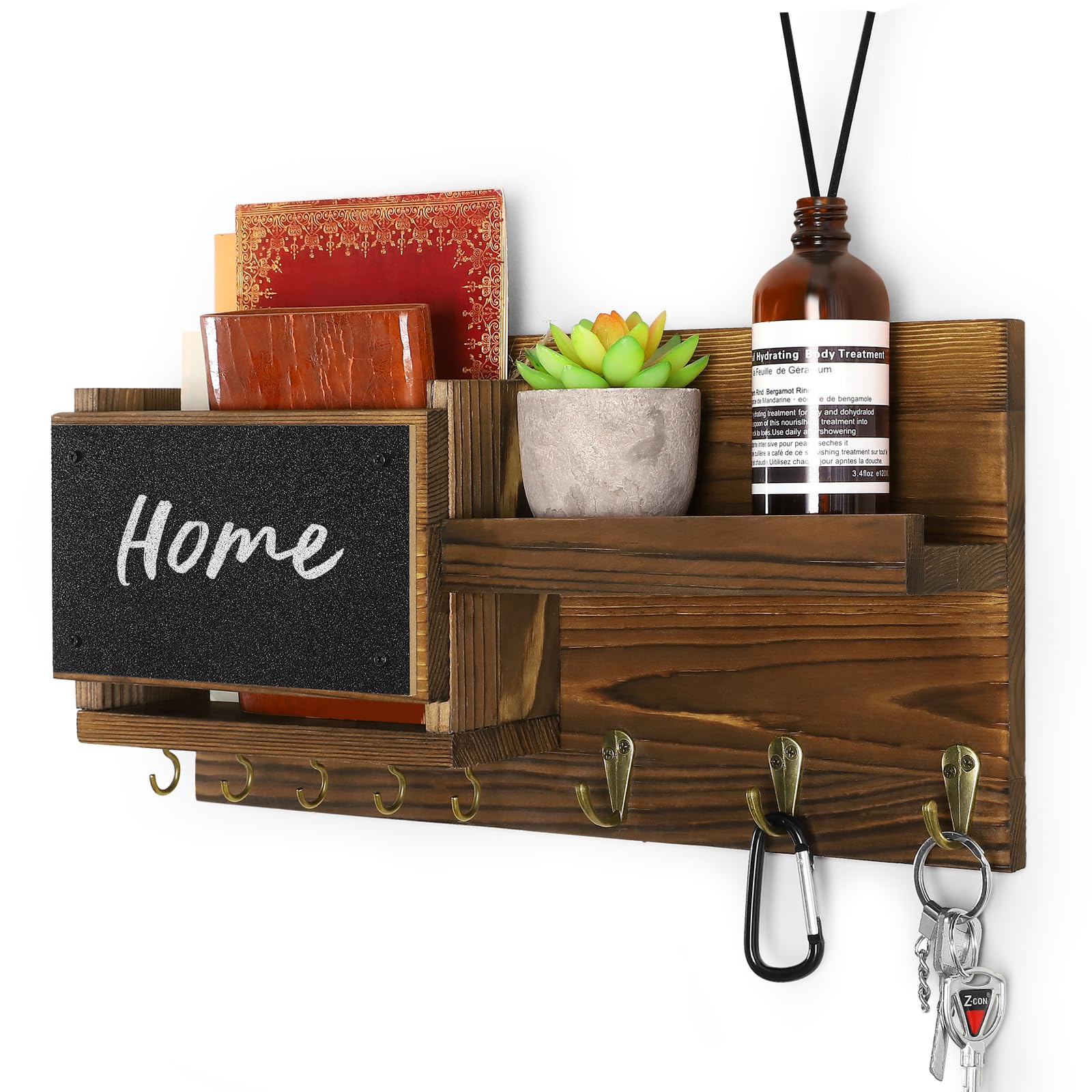 Amazon.com: WeBravery Decorative Key Hanging Rack with 8 Hooks – Easy ...