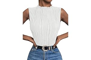Women's Sleeveless Turtlenecks for Professional Work Wear and Casual Outfits