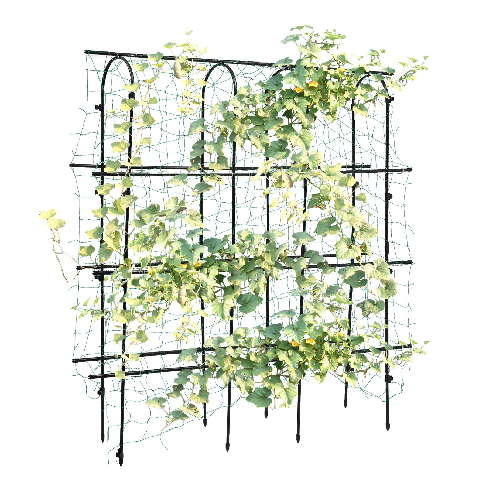 Enrejado de metal para pepinos, enrejado para verduras, 180 cm, para tomates, calabazas, plantas trepadoras