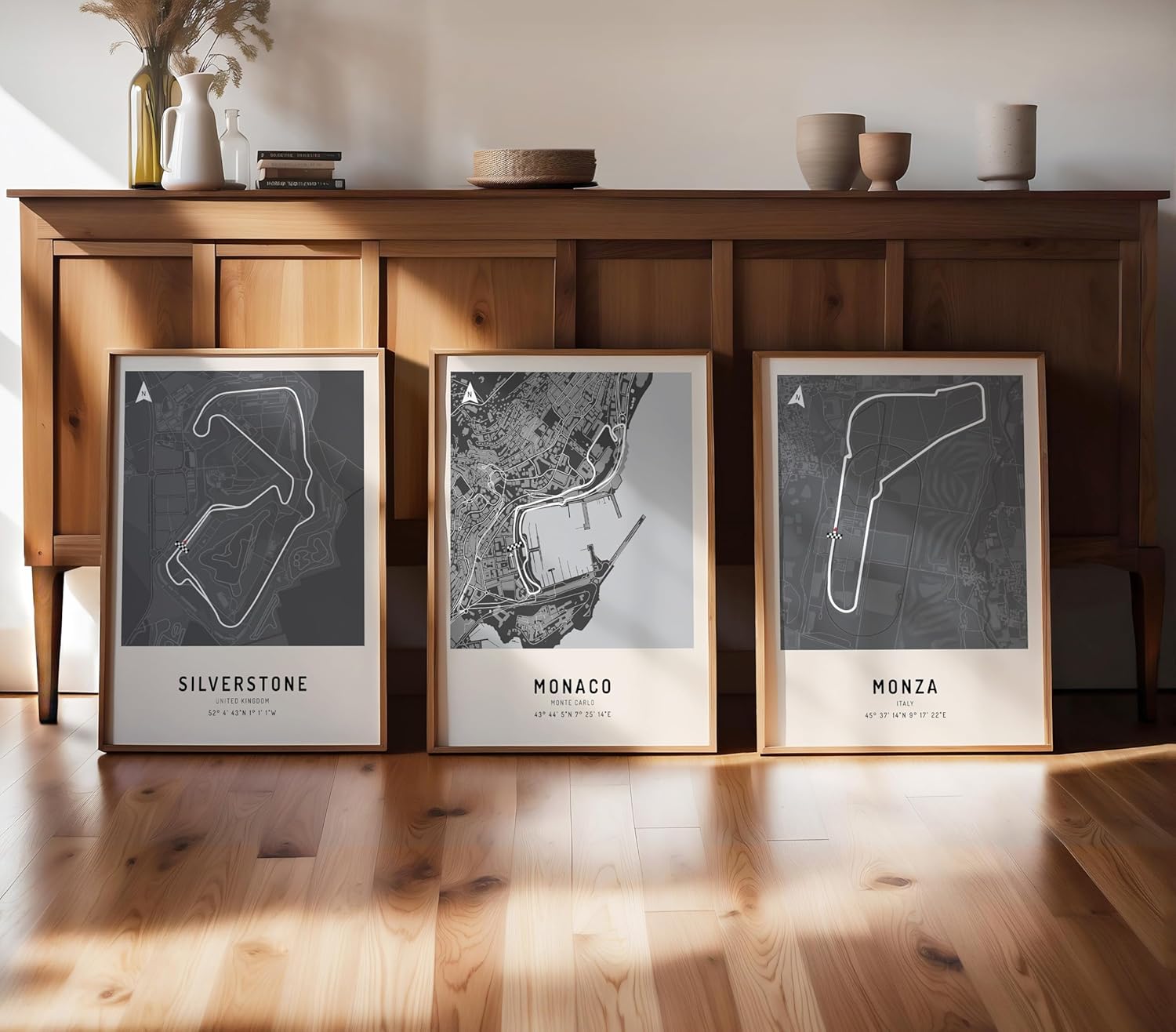 Poster Master 3-Piece Race Track Poster - Car Racing Print - Monaco Art - Silverstone Art - Monza Art - Sports Art - Race Circuit Art - Great Office or Garage Wall Decor - 11x14 UNFRAMED Wall Art - Image 4