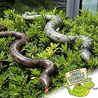 Vista 5 de AMOR PRESENT 5 serpientes inflables falsas, 39 pulgadas inflables de serpientes de piscina, animales para decoración de fiesta de reptiles