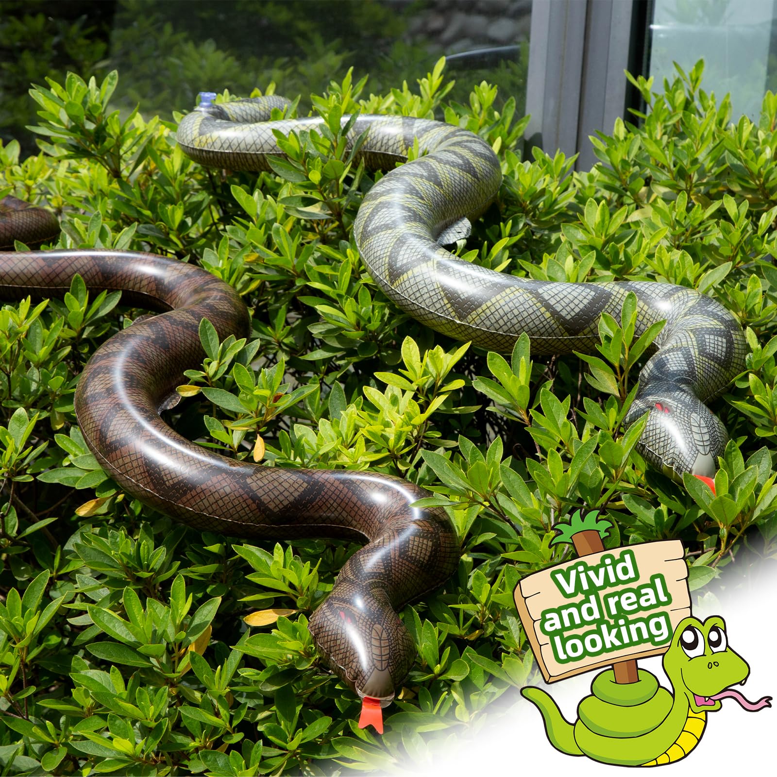Serpent géant gonflable de 3M de Long, grand serpent pour la publicité, Offre Spéciale