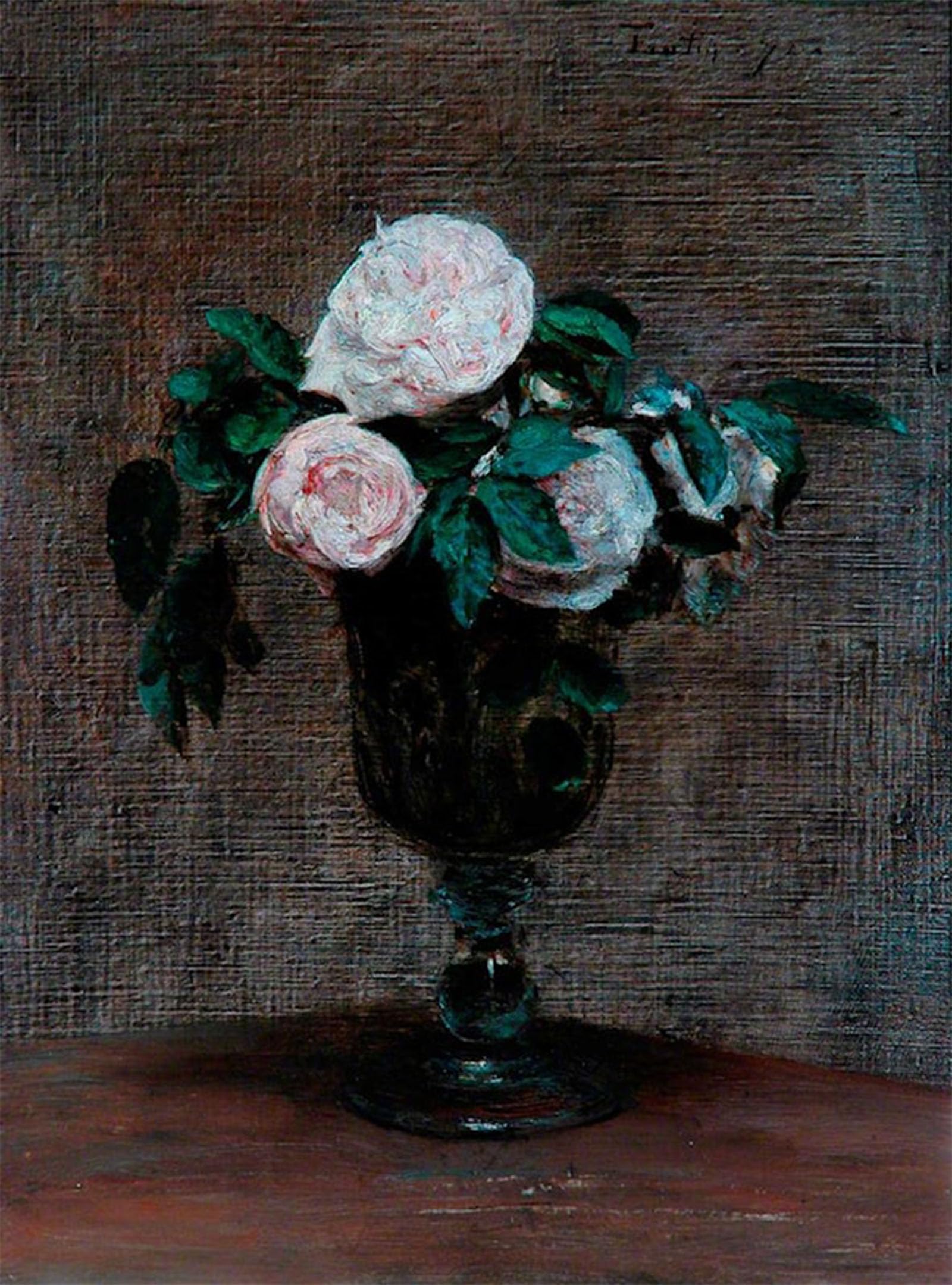 Posteriik No Frame Famous Print Pop Art Wall Art Graffiti Study Of Roses Henri Fantin-Latour Art Prints For Home Decor 60X90cm