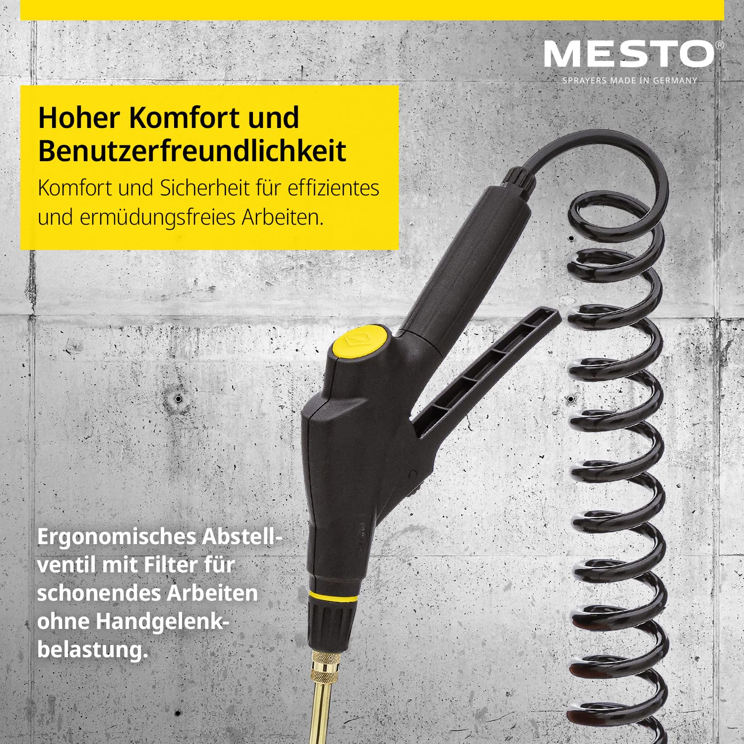 MESTO FERROX PLUS 10 Hochdrucksprühgerät 10L SET inkl. MESTO Köcher | Drucksprüher 6 Bar | Pumpsprühflasche für Bauchemikalien | Drucksprühflasche Industrie | Ölsprüher | Pumpsprüher | Flachstrahldüse