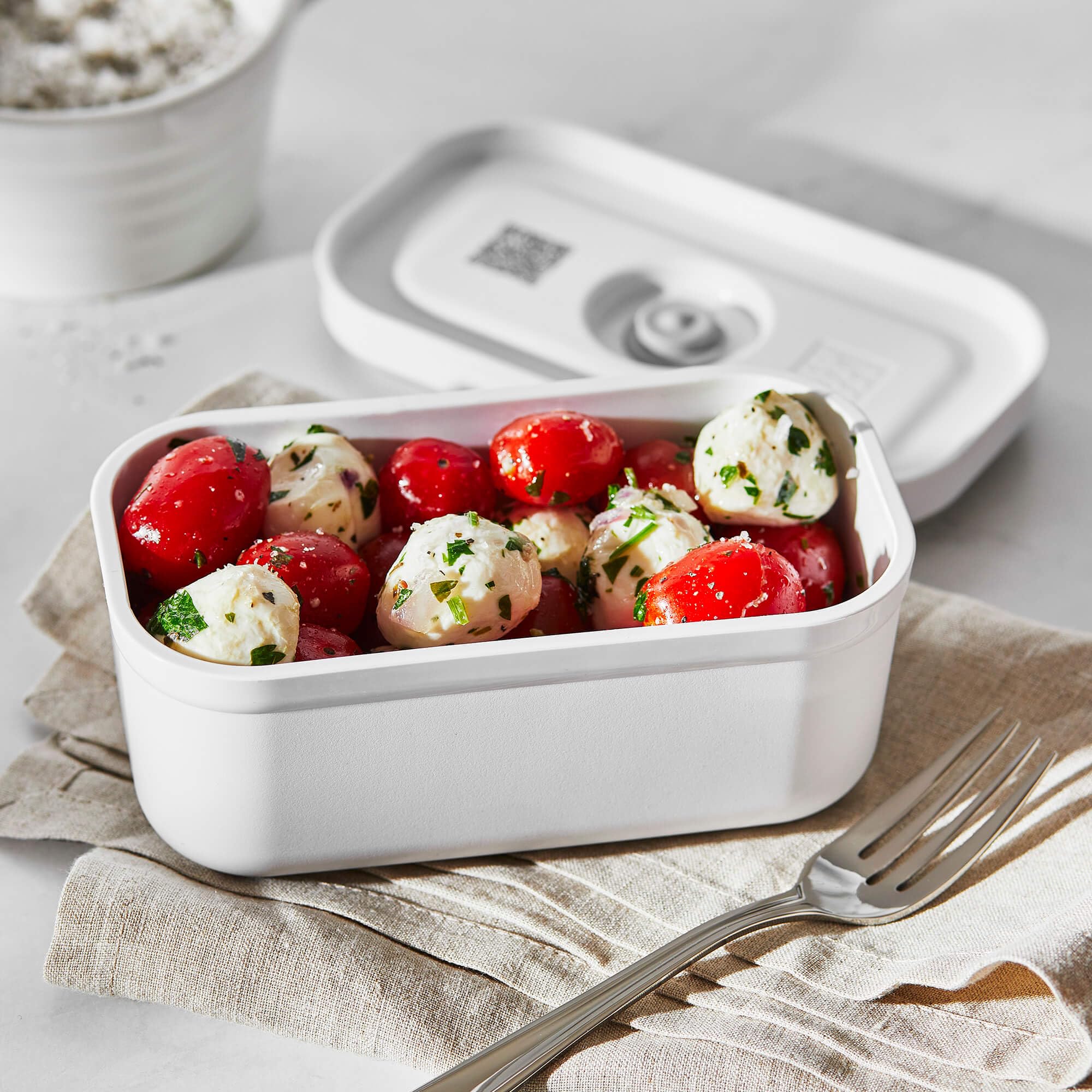 Zwilling Fresh & Save Vakumlu Yemek Taşıma Kabı, S, Plastik, Beyaz-Gri