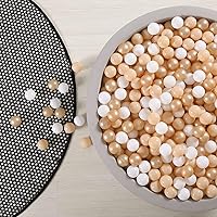 Vista 17 de GOGOSO Pelotas para hogueras de 100 unidades para niños pequeños, bolas de plástico para piscina y accesorios de fiesta rosa, decoración