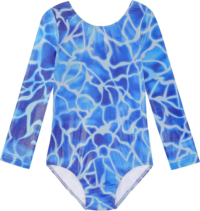 HOZIY Gymnastics Leotards for Girls Unicorn Pink Purple Sparkly Dancewear Activewear Quick Dry