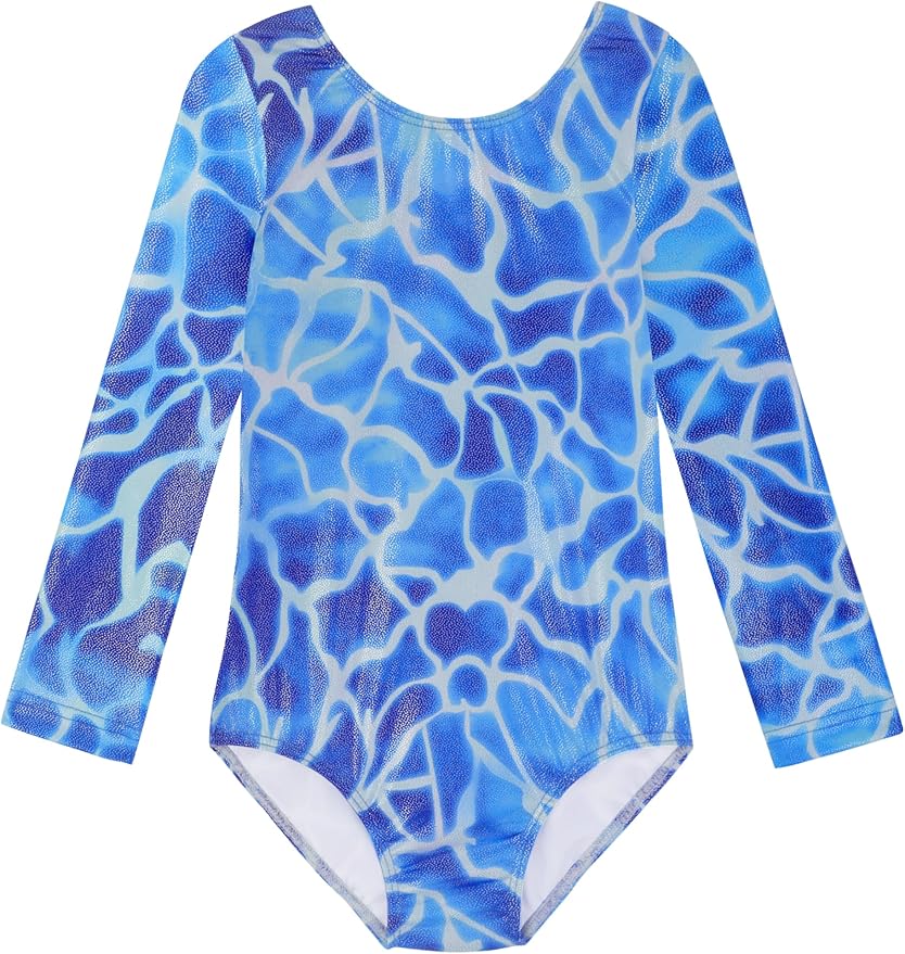 HOZIY Gymnastics Leotards for Girls Unicorn Pink Purple Sparkly Dancewear Activewear Quick Dry