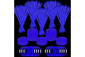 500 PCS Blue Glow Sticks Bulk 8" Glowsticks Party Supplies