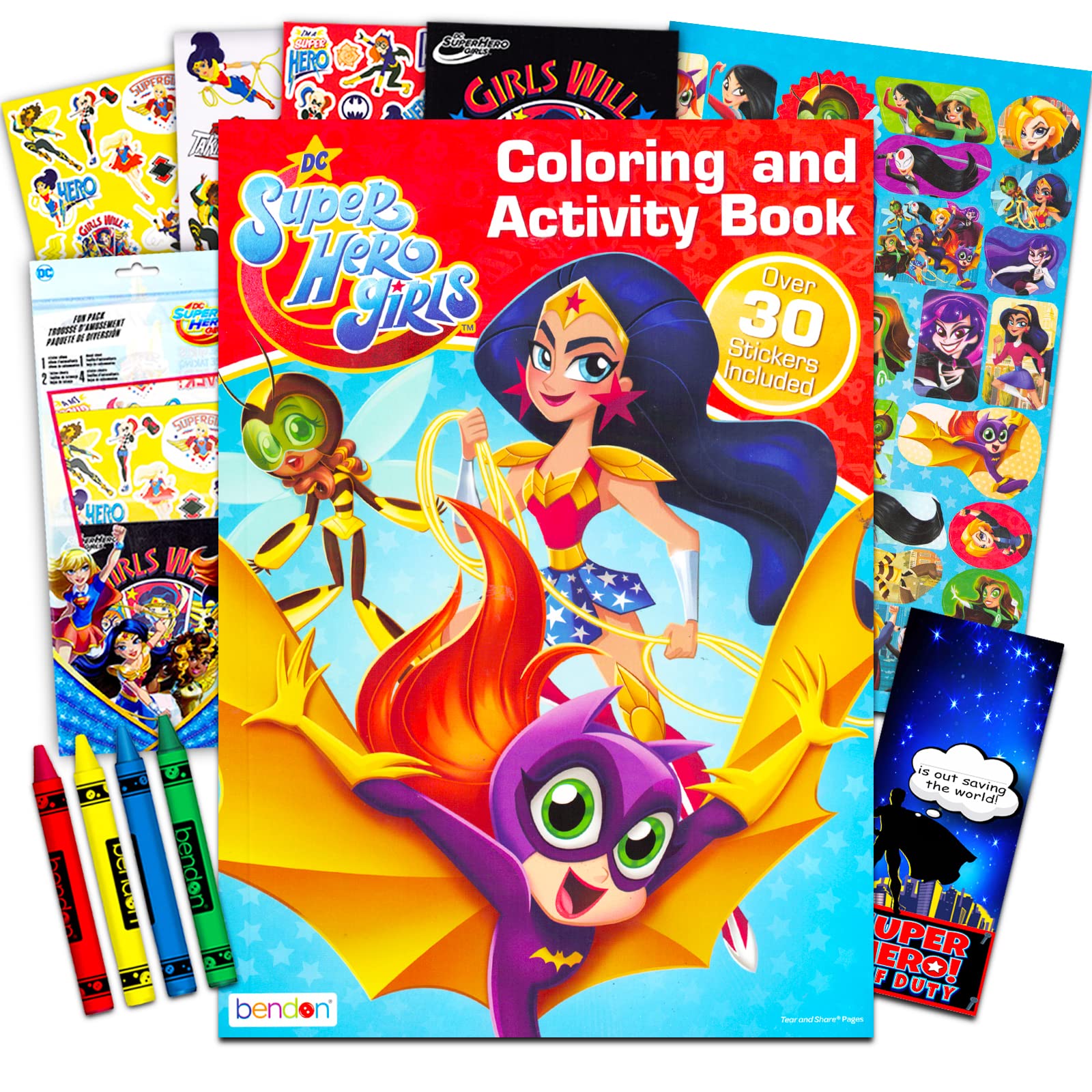 Buy DC Super Hero Girls Coloring Books For Kids Girls Bundle With 