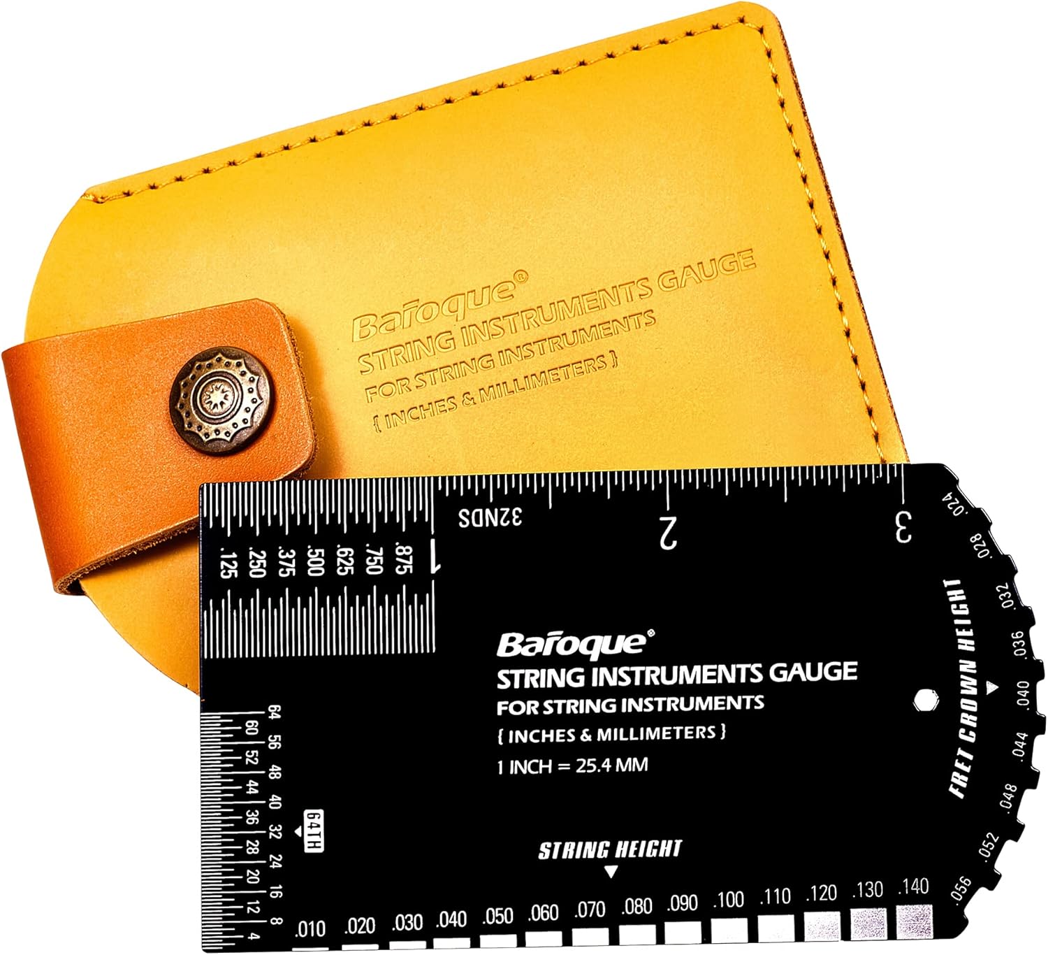 Guitar String Action Ruler Gauge Tool, Precision Fret