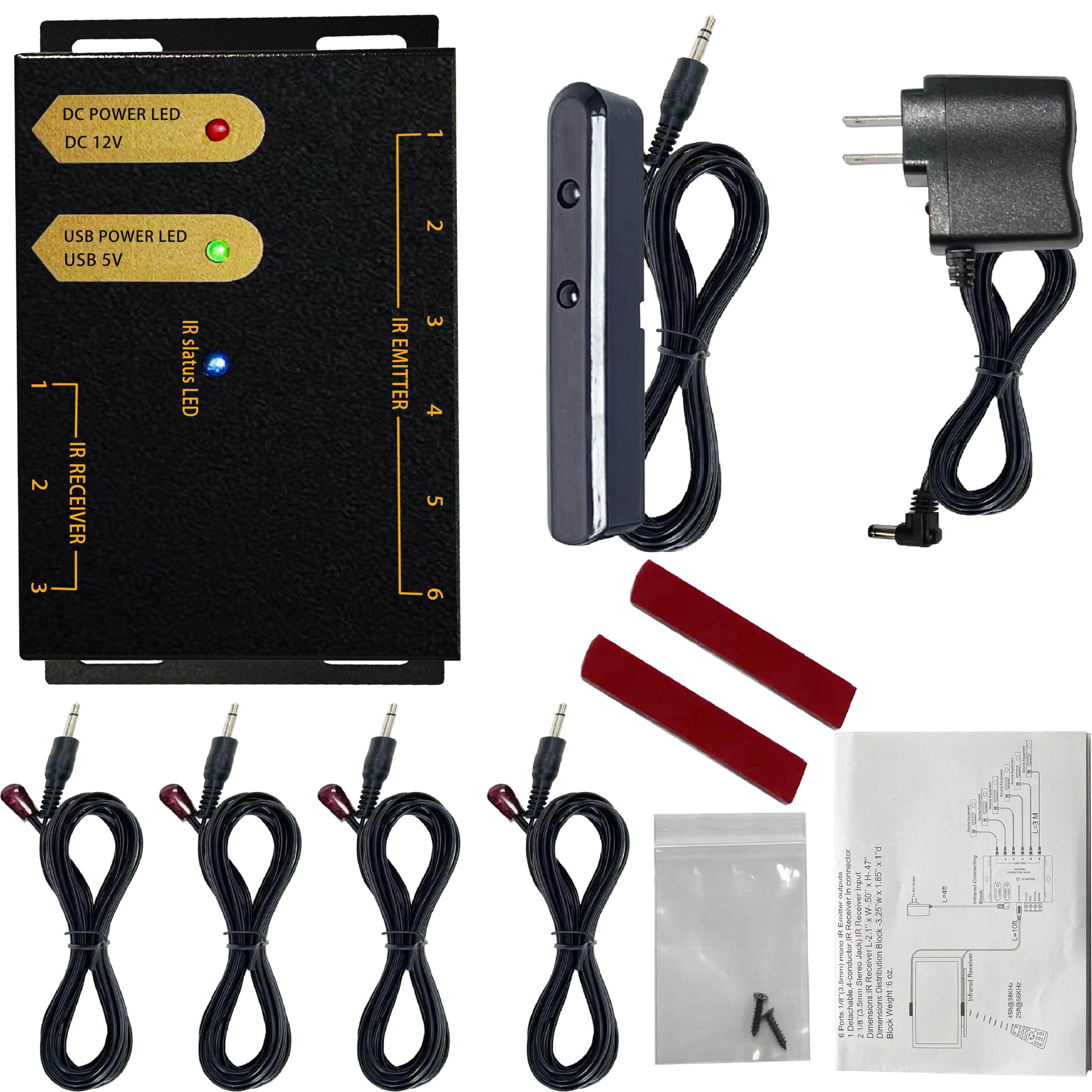 リピーター Amazon.com: ENSIGEAR IR Repeater Kit, ir Repeater System，IR