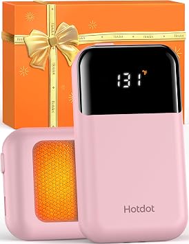 AI Hand Warmers Rechargeable 2 Pack, 4 Heat Levels 104131F, Real-Time Temp & Battery Display, Electric Hand Warmers, Fast Heating, Fits in Gloves/Pocket, Gifts for Women & Men