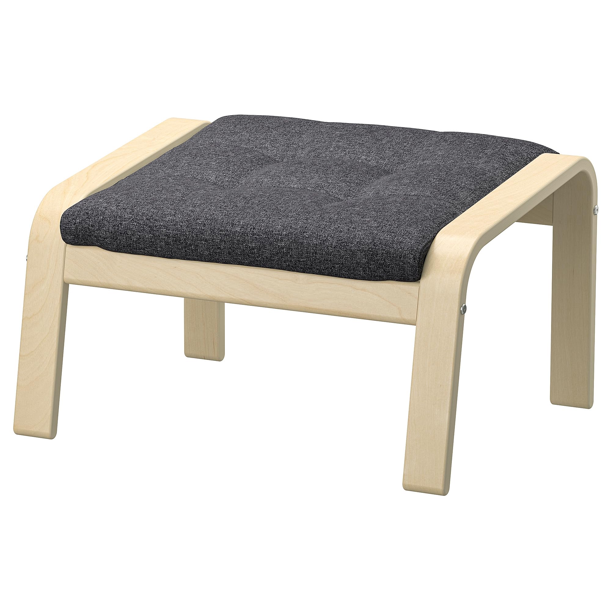 Repose-pieds POÄNG bouleau gris foncé repose pieds salon fauteuil wood