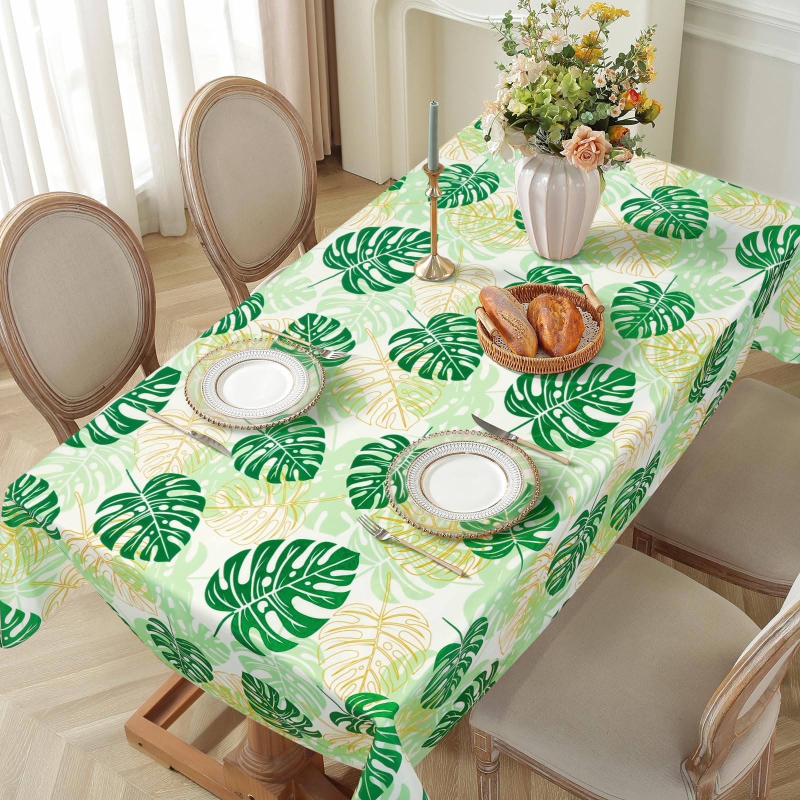 Himlaya Tovaglia Rettangolare 3D Impermeabile Con Stampa Tigre - Antimacchia E Antipolvere, Lavabile, 100x140 Cm, Per Cucina Soggiorno Giardino Feste - 2
