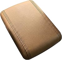 Vista 6 de Mazda Mazda2 2008 – 14 reposabrazos cubierta por RedlineGoods, Cuero Perforado Negro-Hilo Negro