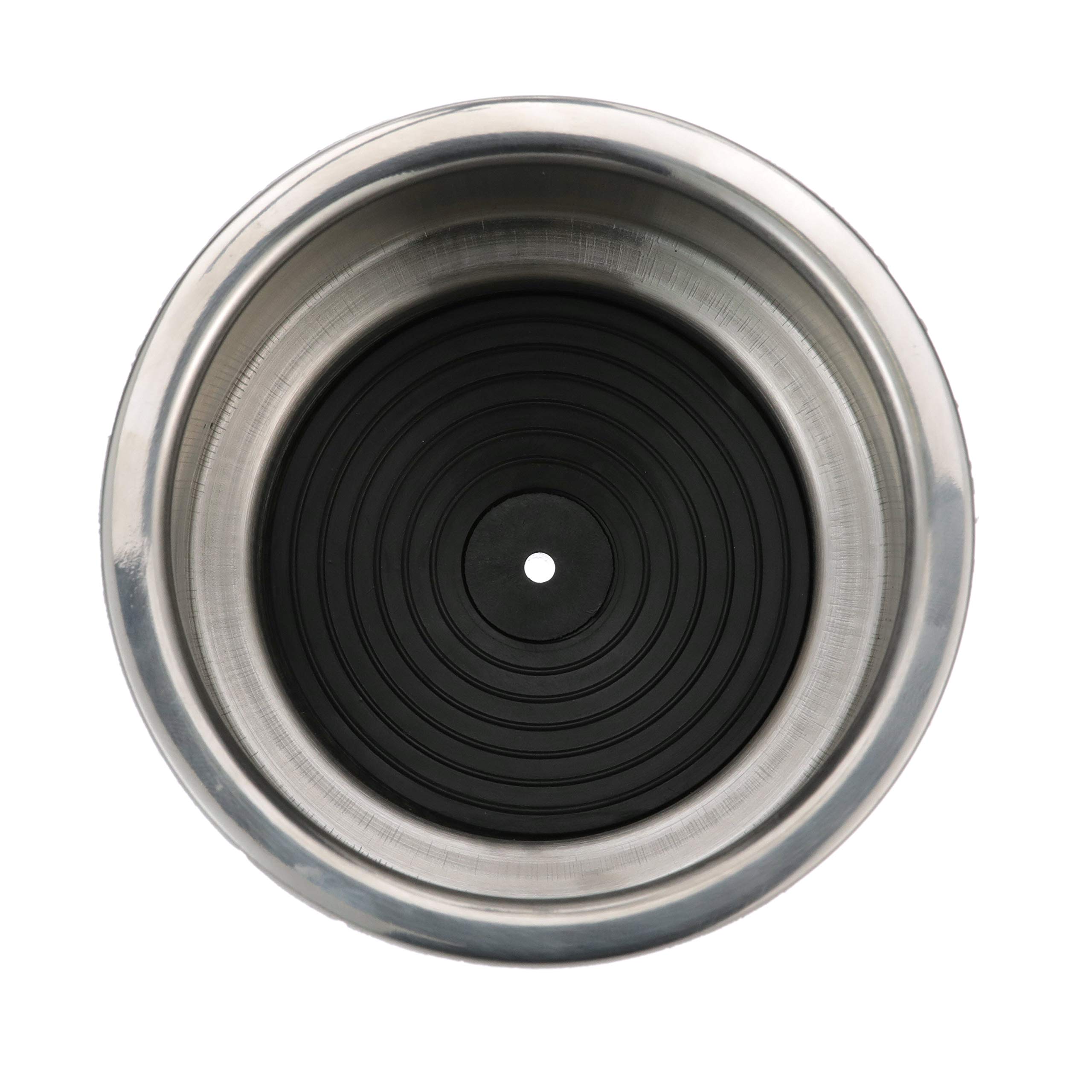 Seachoice Stainless Steel Recessed Boat Drink Holder - 3-5/8 Inch Inside Diameter, Flush Mount Cup Holder With Drain