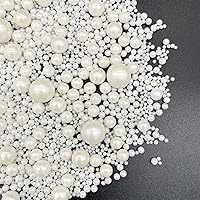 Vista 9 de Weraru Espolvoreados de azúcar de perlas rosas comestibles, mezcla de dulces para hornear, decoración de pasteles comestibles, toppers de cupcakes