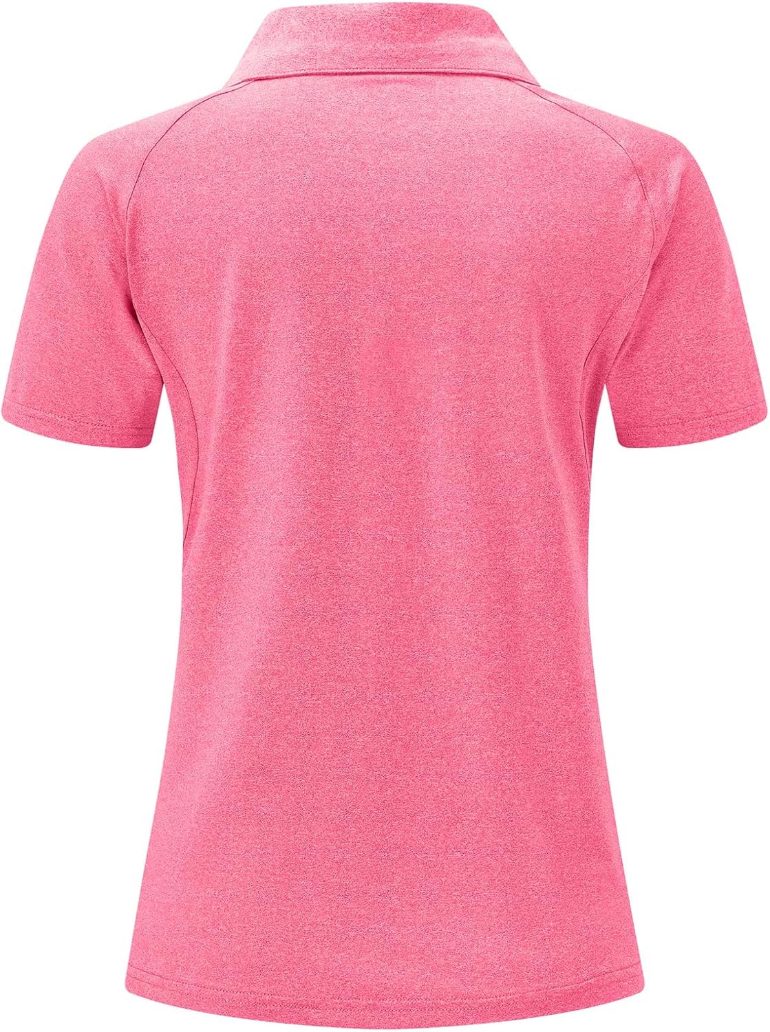 BGOWATU Women's Short Sleeve Golf Polo Shirts 1/4 Zip Tennis Tops Collared T-Shirts UV Protection Quick Dry