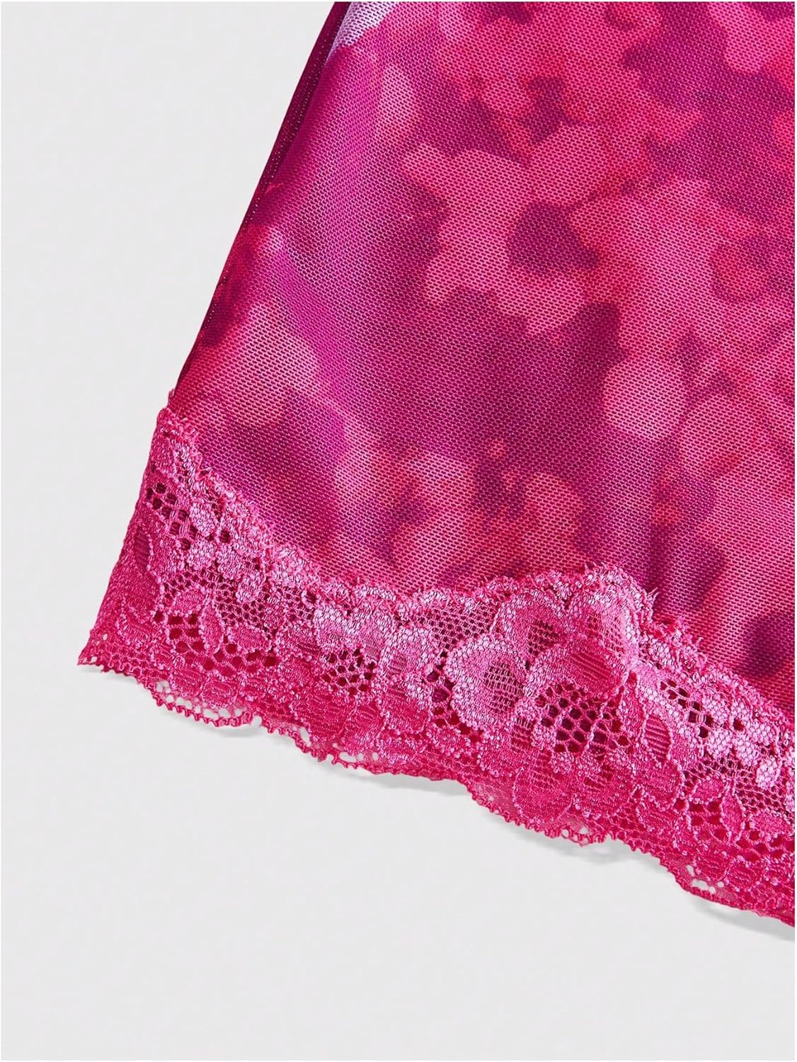 SOLY HUX Women's Summer Floral Lace Trim Mini Dress Spaghetti Strap Bodycon Party Cami Dresses - Image 4