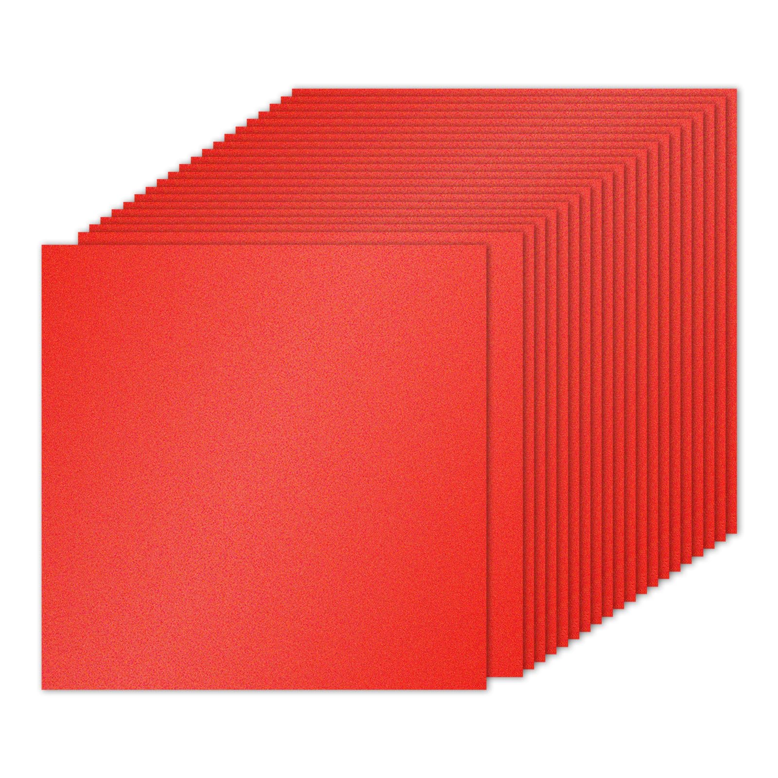 PATIKIL 40Sheets Red Glitter Cardstock Paper, 12 x 12 in 250gsm Square Premium Sparkly Paper Craft Cardstock Paper for Scrapbook Card Making DIY Art Projects Wedding Party — image 1