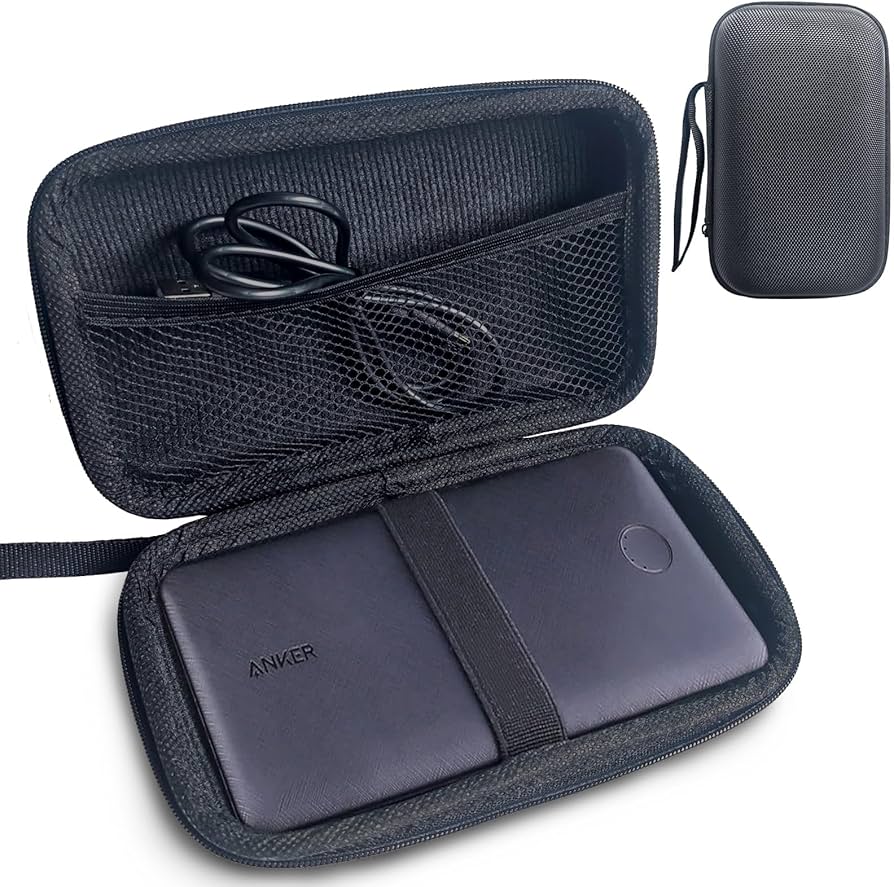 ★Essential 20000mAh モバイルバッテリー対応収納ケース 黒 Amazon | 収納ケース対応 Anker PowerCore Essential 20000 (モバイル