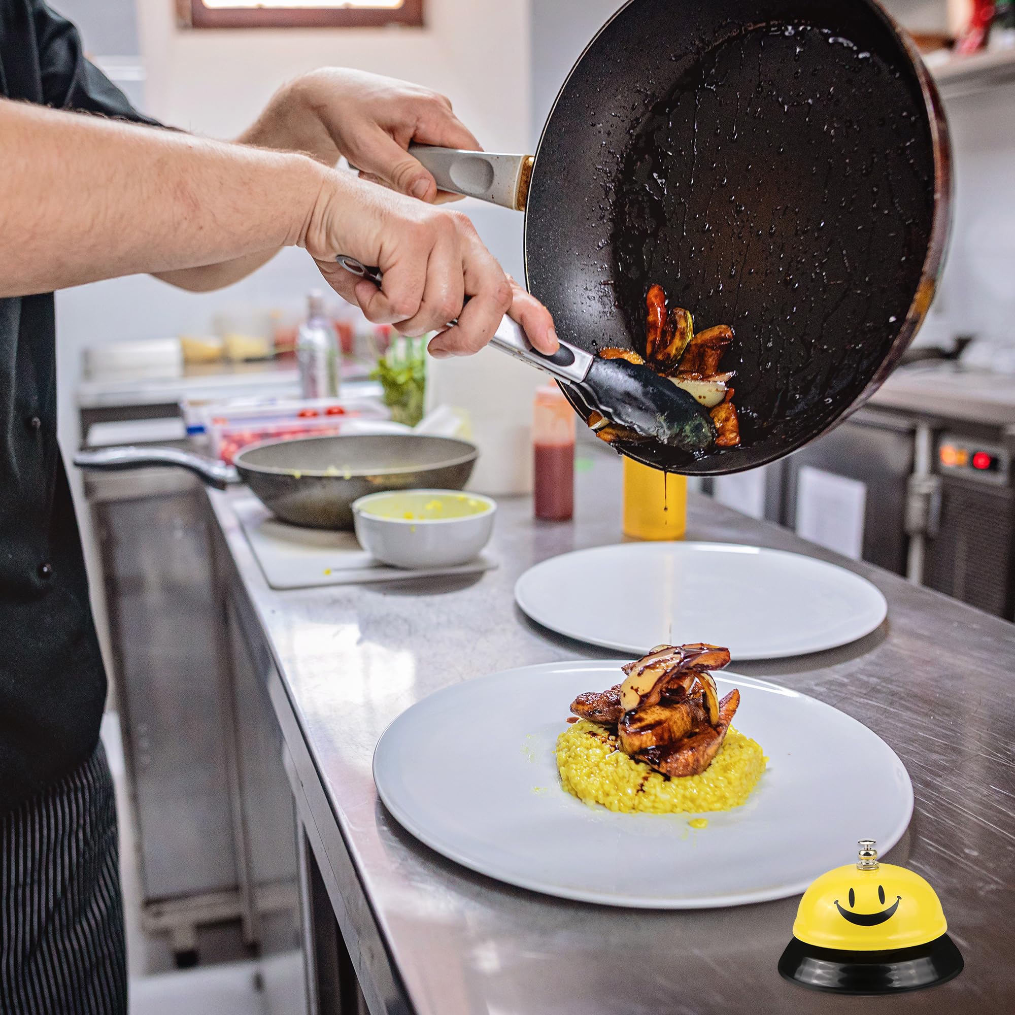 2 Campanelli Da Tavolo Metallici - Per Reception, Ristoranti, Hotel E Addestramento Animali - Foto 5