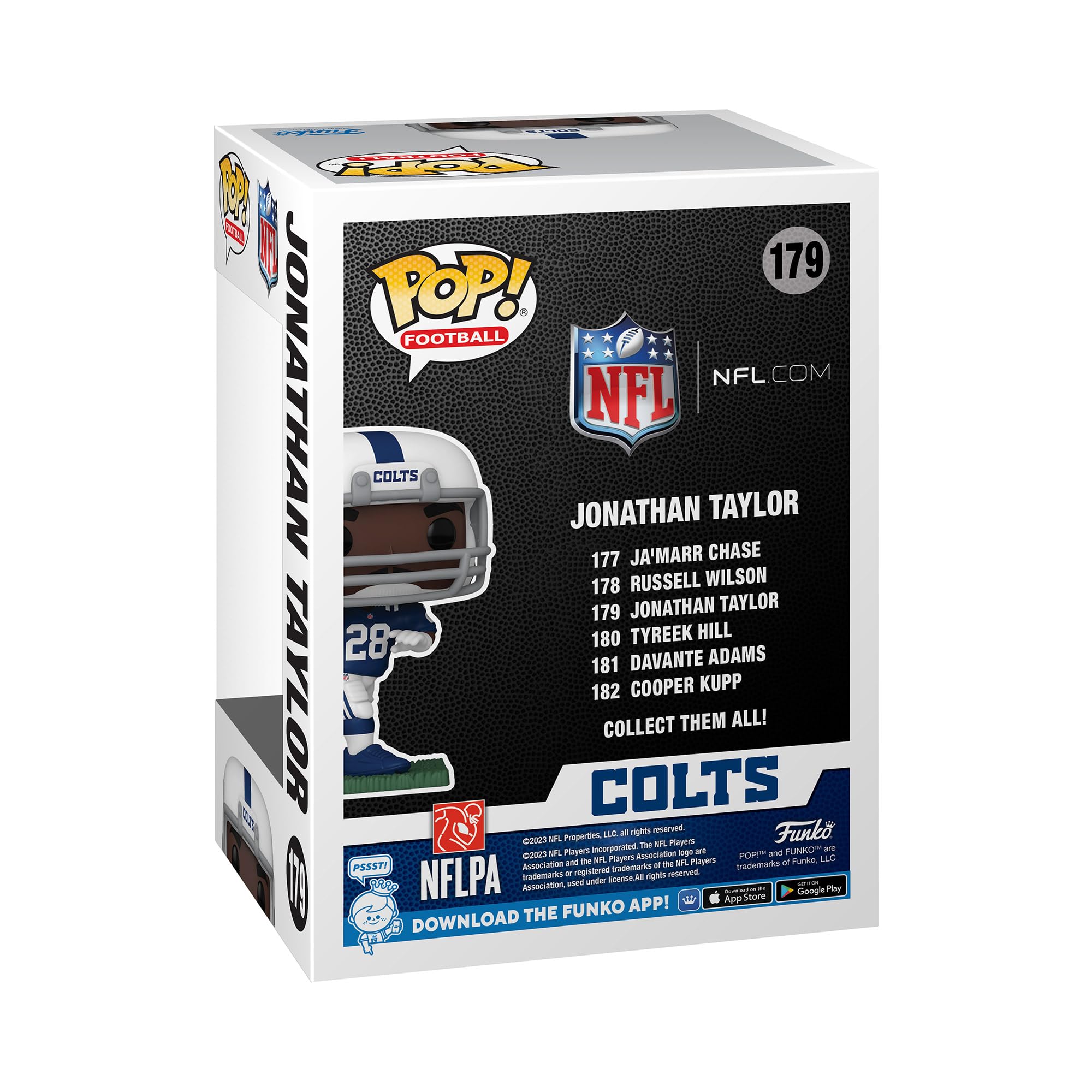Funko Pop! NFL: Colts - Jonathan Johnathan Taylor - Vinyl-Sammelfigur - Geschenkidee - Offizielle Handelswaren - Spielzeug Für Kinder und Erwachsene - Sports Fans - Modellfigur Für Sammler