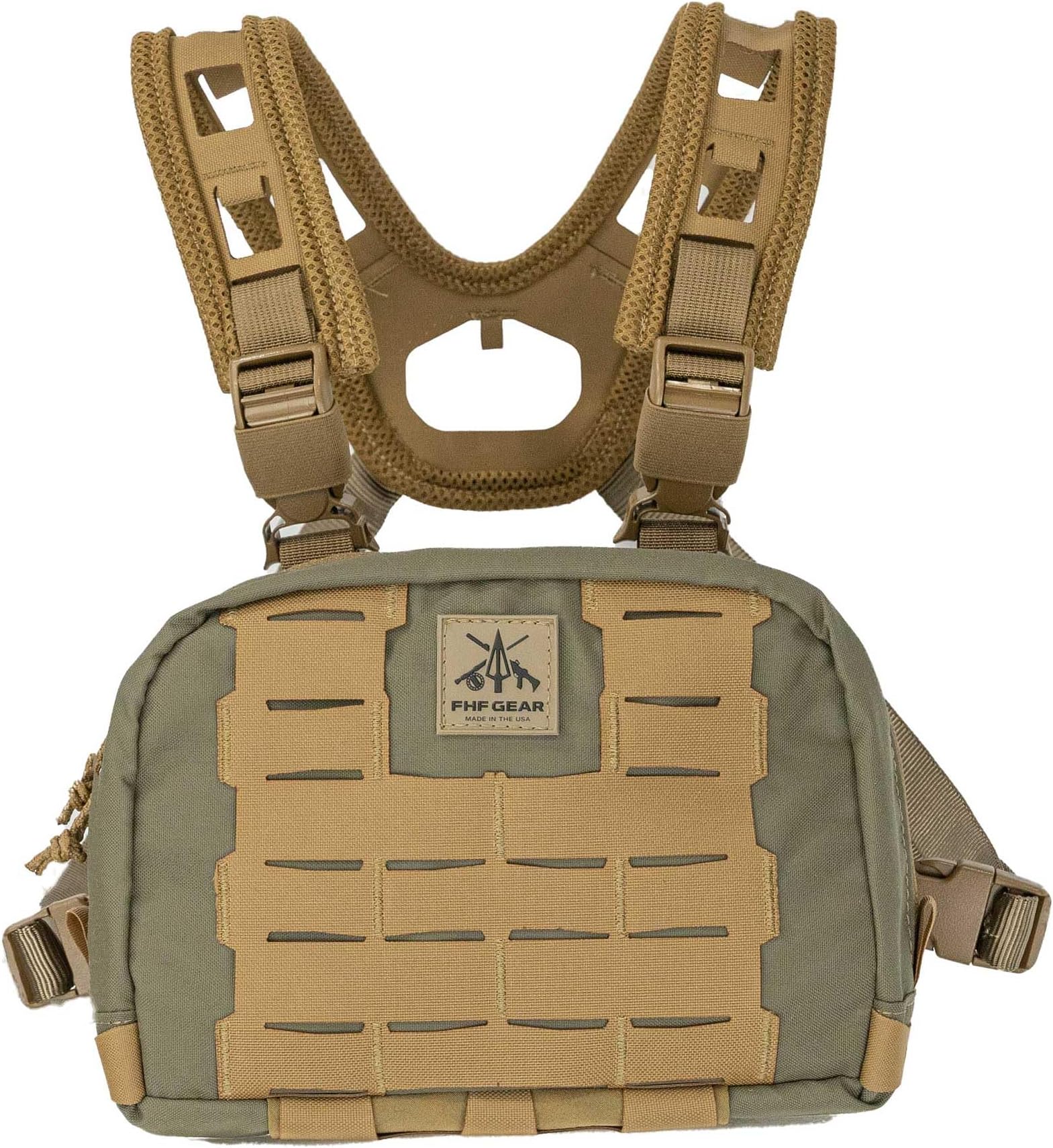 Chest Rig Gen 2 – Lightweight MOLLE Front Carry Pack with Upgraded Air Mesh, Storage Pockets & Airframe Harness