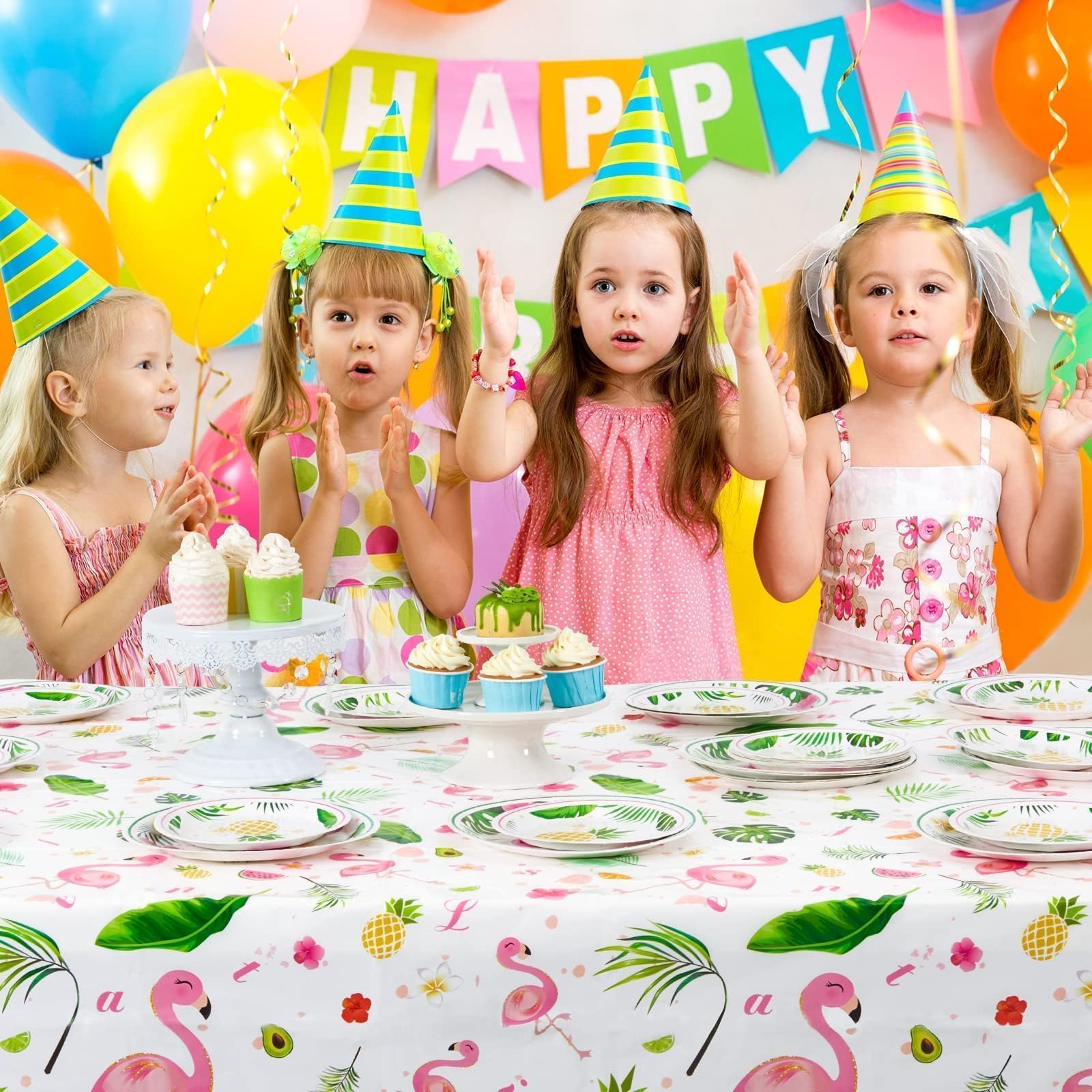 WERNNSAI Tovaglia a Tema Camion - 1 PCS 274 x 137 cm Tovaglia di Plastica Stampata Monouso, Articoli per Feste per Bambini Ragazzi Compleanno Decorazioni