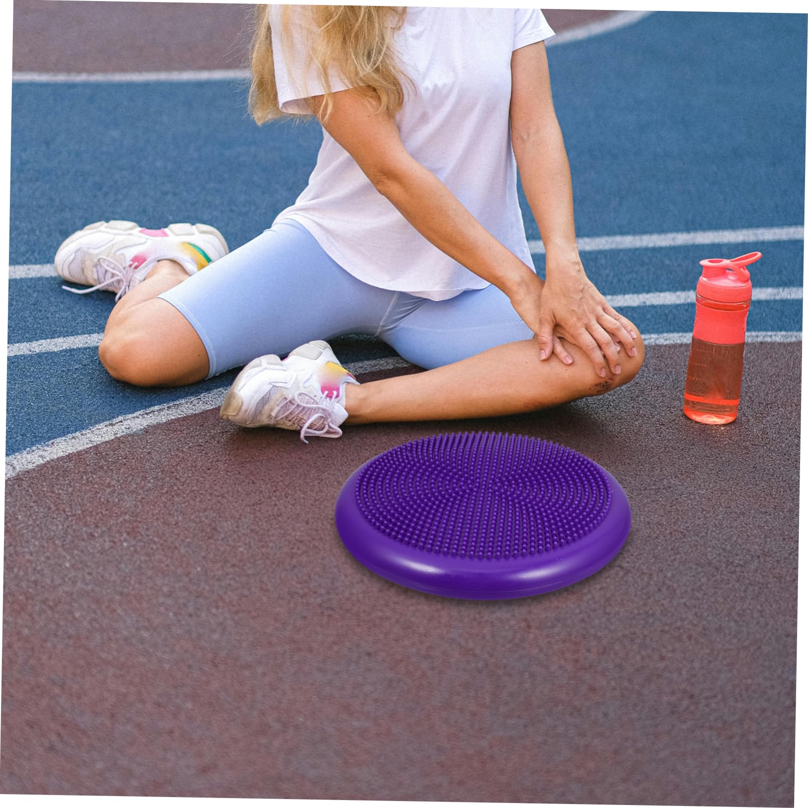 Cuscino Gonfiabile Balance Disc in Pvc Pompa Manuale | Seduta Ergonomica per Ragazzo Ragazza, Supporto per Equilibrio e Postura, Accessorio per Allenamento Domestico