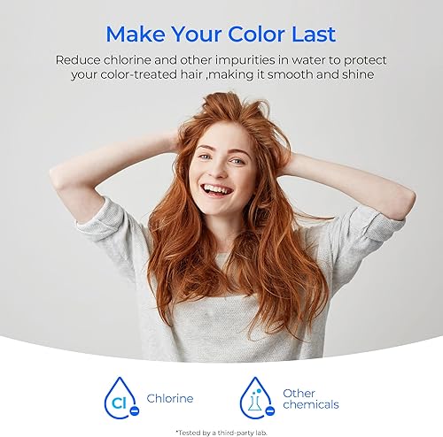 Miniatura 8 de Waterdrop WHR-140 - Filtro de ducha de repuesto para Culligan WHR-140, WSH-C125, ISH-100, HSH-C135, filtro de agua para cabezal de ducha, con