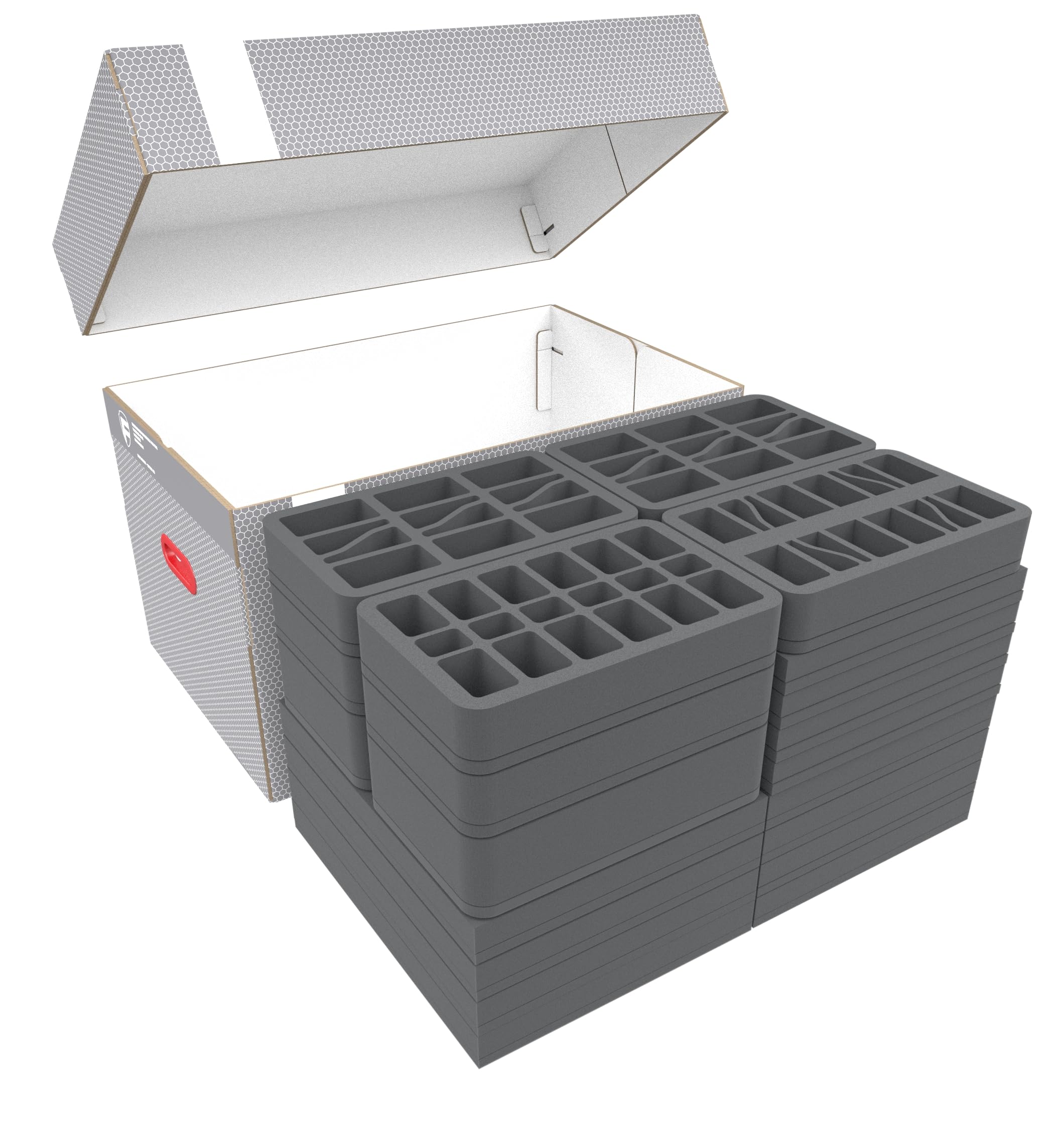 Transporter Feldherr kompatybilny z miniaturami stołowymi w skali 1:72 (20 mm) – praktyczny i trwały do przechowywania modeli.