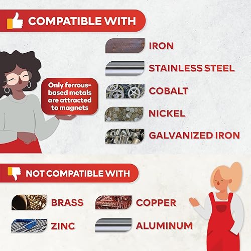 Miniatura 3 de XFasten Cinta magnética fuerte para pizarra blanca, tiras de cinta magnética de 2 pulgadas x 10 pies con respaldo adhesivo, cinta magnética