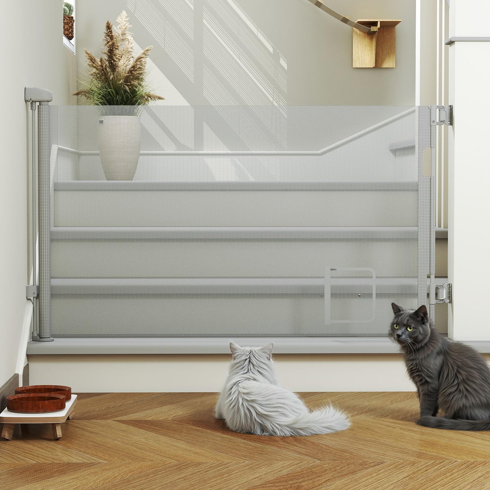 Barriera di sicurezza retrattile, scala per bambini da 0 a 180 cm, barriera retrattile per bambini, barriera di sicurezza arrotolabile per scale corridoio, interni ed esterni